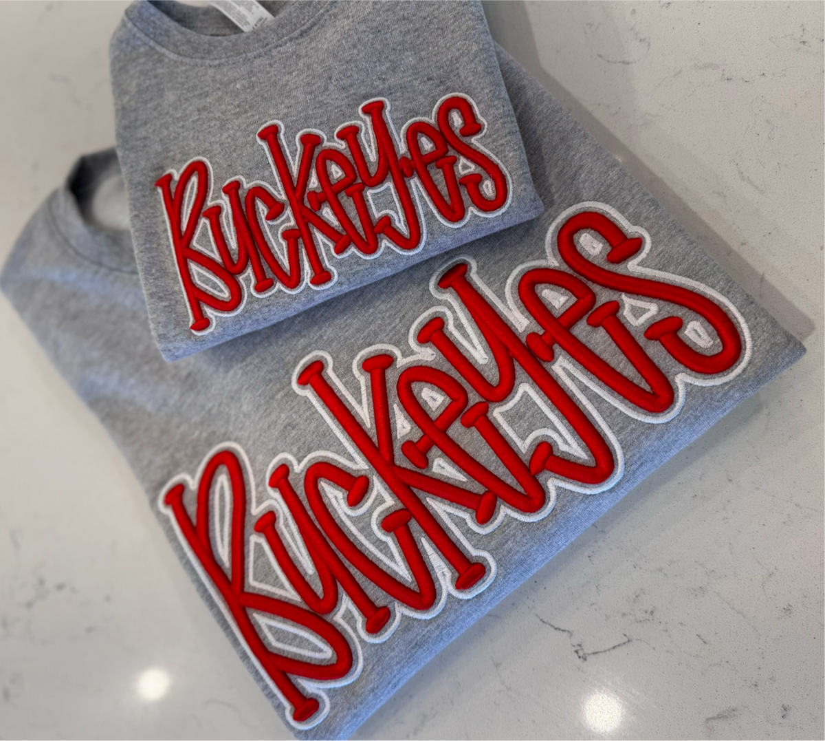 TEAM 3D Puff Embroidered Crewneck