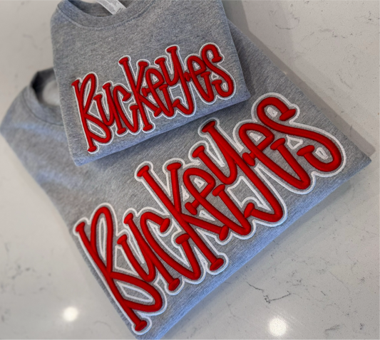 TEAM 3D Puff Embroidered Crewneck