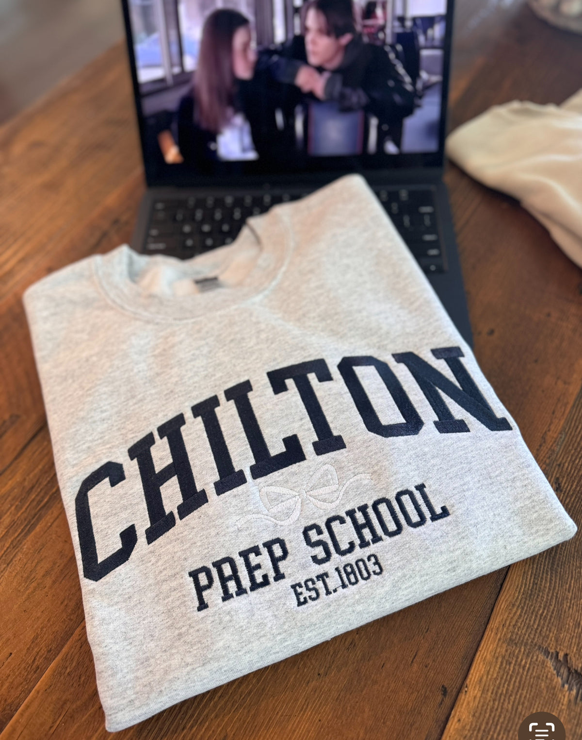 Chilton Crewneck. Gilmore Girls. Stars Hollow.