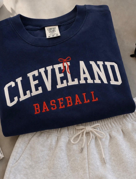 Cleveland Baseball Embroidered Sweatshirt