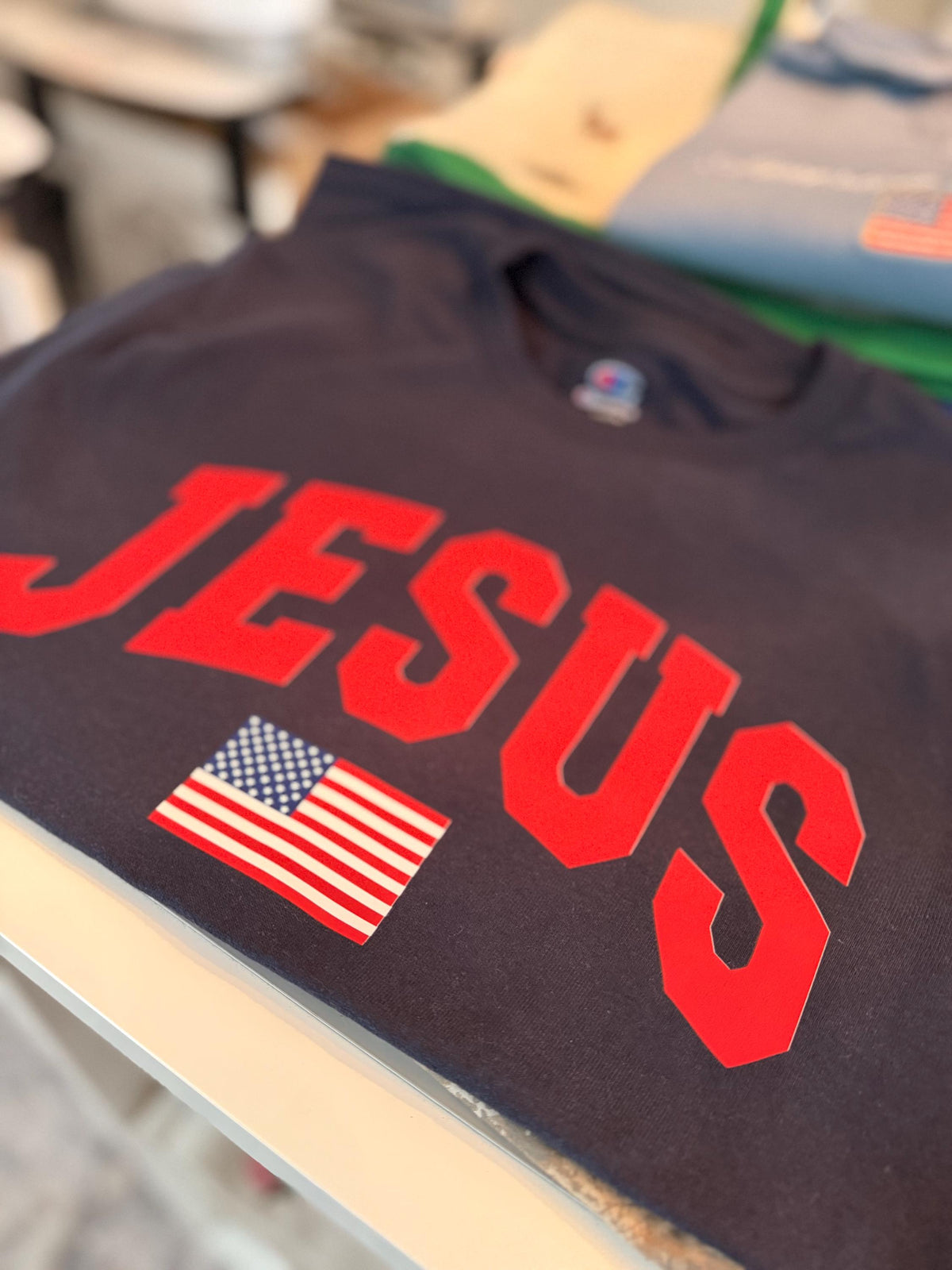 Jesus + American Flag Tee