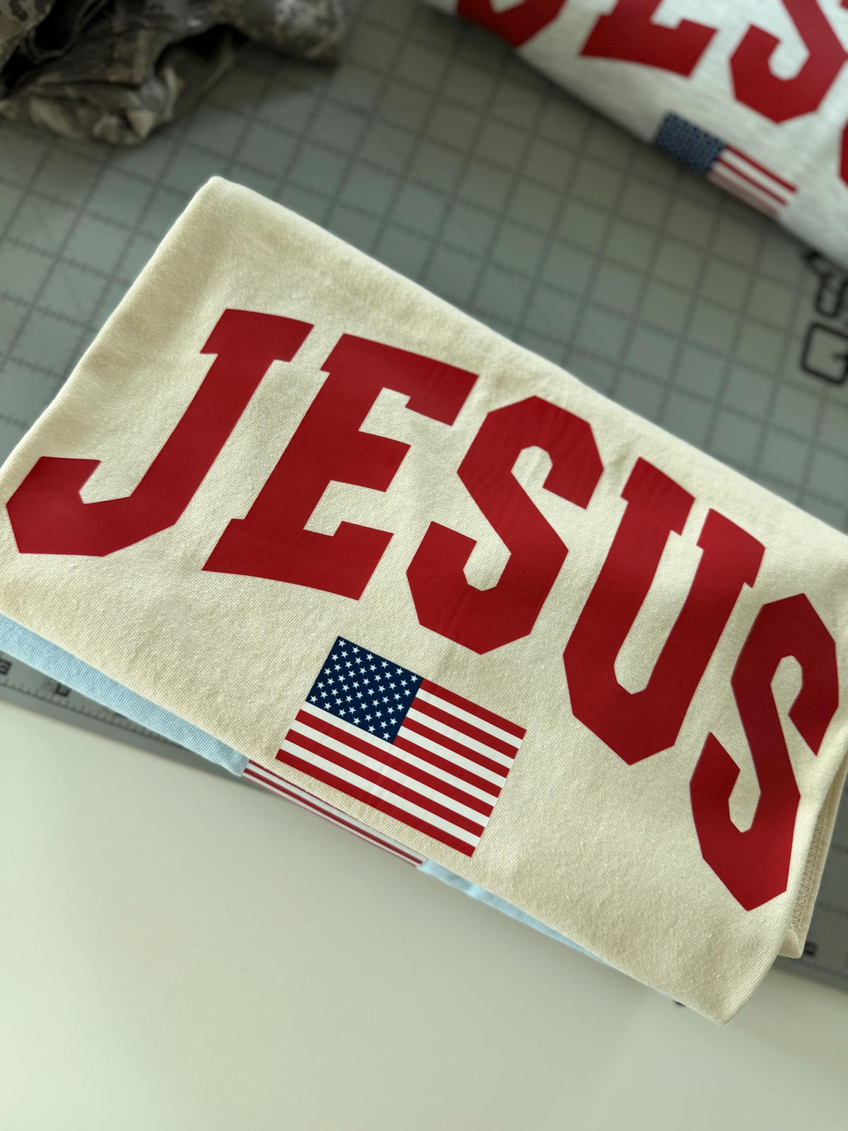 Jesus + American Flag Tee