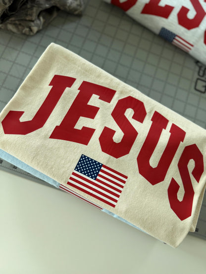 Jesus + American Flag Tee