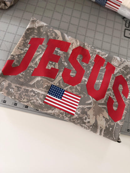Jesus + American Flag Tee