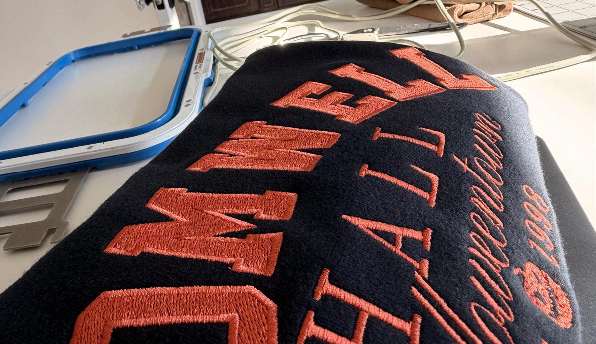 Cromwell Hall . Halloweentown Crewneck . Fall Sweatshirt .  Pumpkin . Embroidered