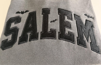 Salem Bats Embroidered Sweatshirt | Comfort Colors Crewneck | Bats Halloween Sweater | EST 1626