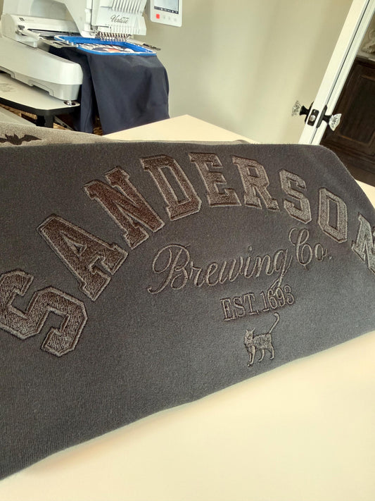 Sanderson Brewing Co. Halloween Sweatshirt . Hocus Pocus
