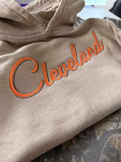 YOUTH Cleveland Sweatshirt . Embroidered . Custom Hoodie