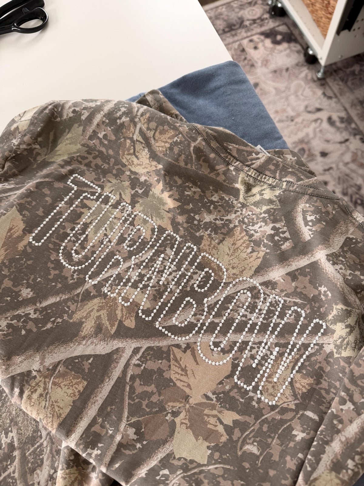 Custom Team T shirt . Cleveland embroidered top . Spirit day shirt