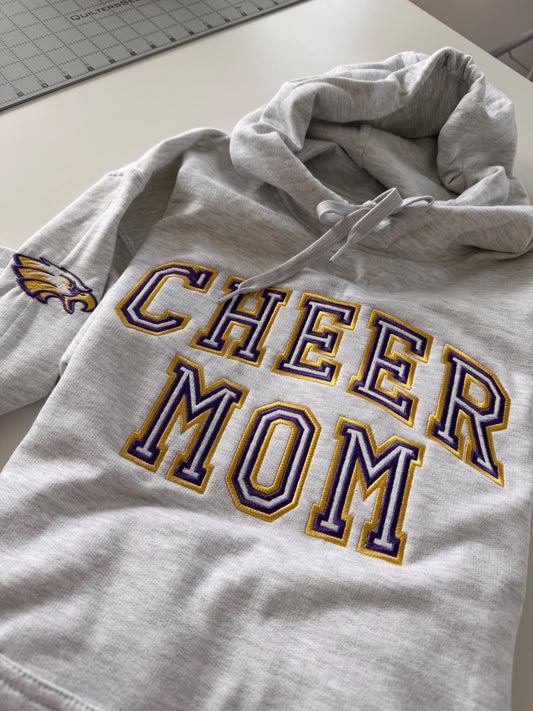 Customizable Spirit Day Hoodie . Cheer Sweatshirt . Cheer Mom