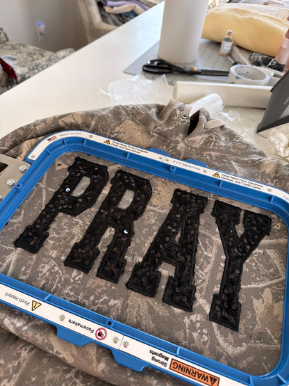 PRAY sweatshirt . Christian Hoodie .