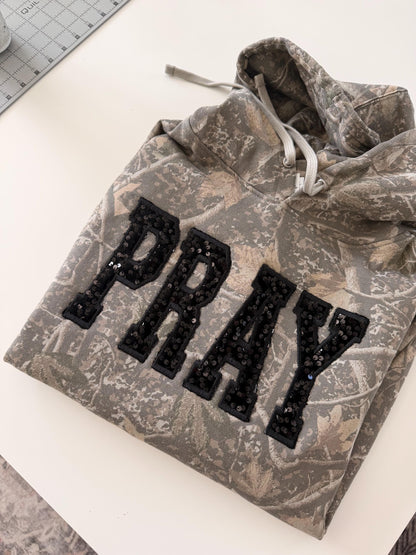 PRAY sweatshirt . Christian Hoodie .