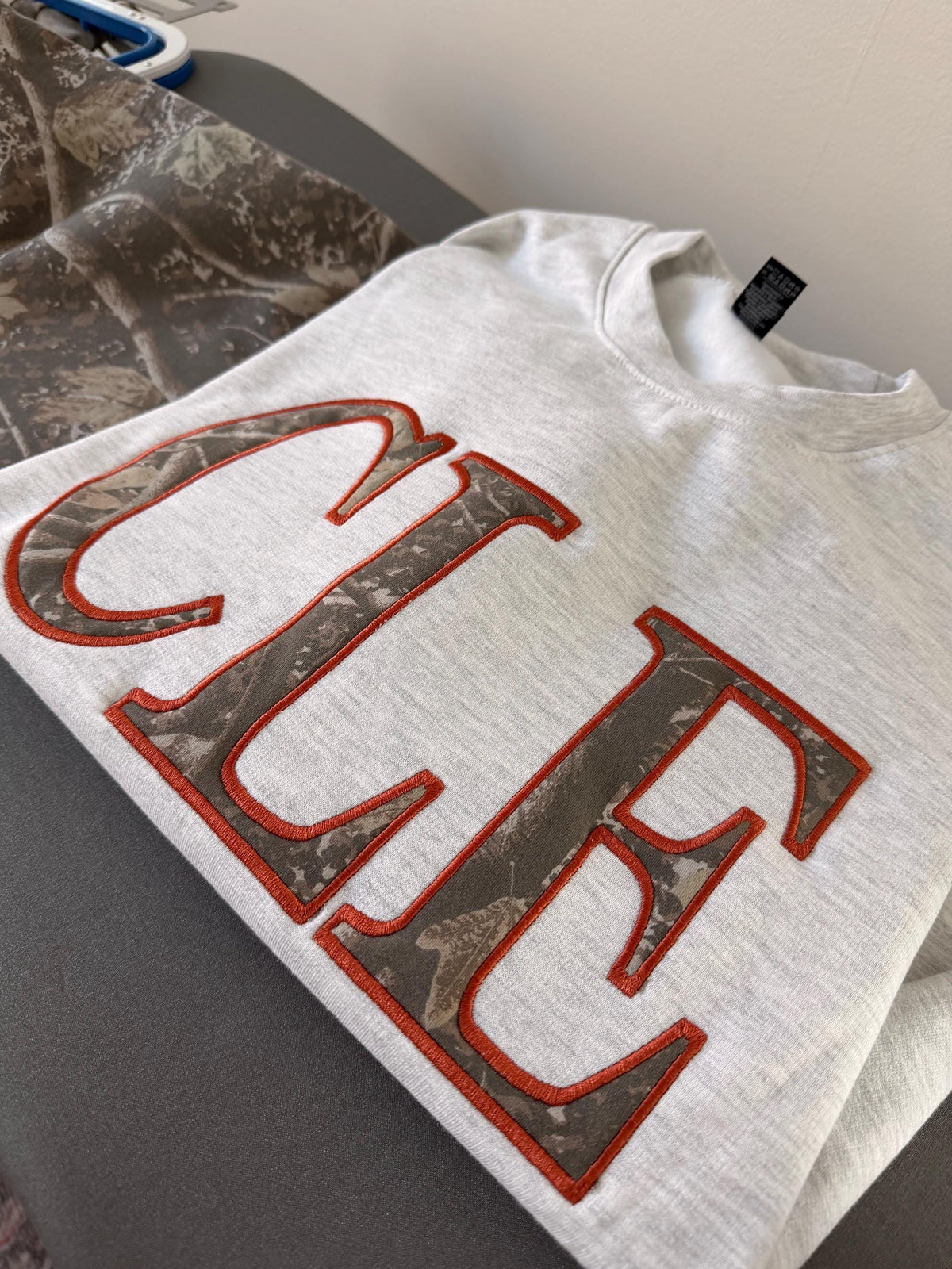 Customizable Cleveland Sweatshirt . CLE . Camo Hoodie